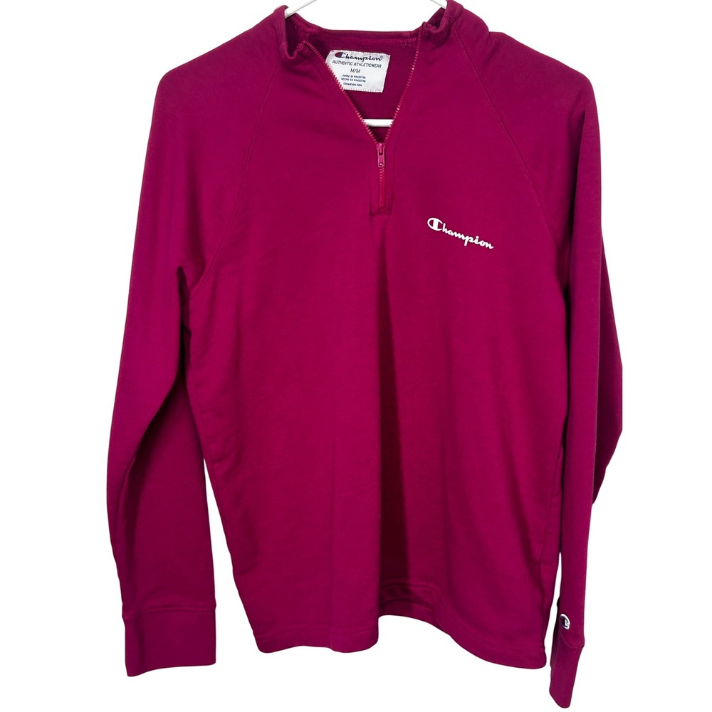 Champion Purple 1/4 Zip Long-Sleeved Shirt Women's‎ Size Medium
